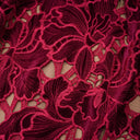 Lorraine Red Floral Embroidered Mini Dress - Aura Muse
