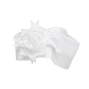 Louisa white floral pleated top & skirt matching set - Aura Muse