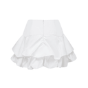 Louisa white floral pleated top & skirt matching set - Aura Muse