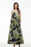 Louise Green Floral Print Tiered Maxi Dress - Aura Muse