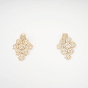 Luxe geometric crystal earrings - Aura Muse