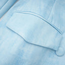 Lyudmila Blue Double - Breasted Blazer & Shorts Set - Aura Muse