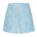 Lyudmila Blue Double - Breasted Blazer & Shorts Set - Aura Muse