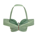 Maëlys Green Halterneck Bustier Top & Skirt Set - Aura Muse