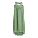 Maëlys Green Halterneck Bustier Top & Skirt Set - Aura Muse