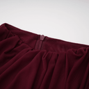 Manon Red Asymmetrical Ribbon Ruched Maxi Dress - Aura Muse