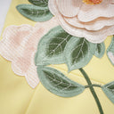 Margit Yellow Floral Embroidered Mini Dress - Aura Muse