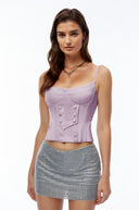 Marie Purple Sleeveless Top - Aura Muse