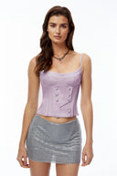 Marie Purple Sleeveless Top - Aura Muse