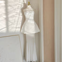 Marisa Pink Corset Dress & Mesh Skirt Set - Aura Muse