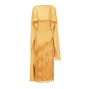 Marisol Yellow Fringed Maxi Dress with Shawl Detail - Aura Muse