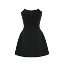 Mireille Black Embellished Strapless Mini Dress - Aura Muse