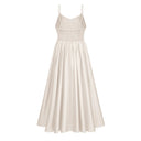 Norma Neutral Semi-Sheer Blouse & Dress Set - Aura Muse