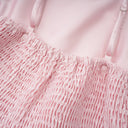 Norma Pink Semi-Sheer Blouse & Dress Set - Aura Muse