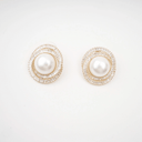 Nymari crystal faux - pearl earrings - Aura Muse