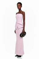 Pink Asymmetrical Mermaid Maxi Dress - Aura Muse
