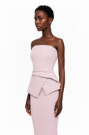 Pink Asymmetrical Mermaid Maxi Dress - Aura Muse
