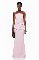 Pink Asymmetrical Mermaid Maxi Dress - Aura Muse