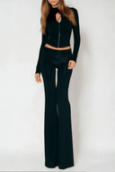 Queralt Dobromila Long Sleeve Bodycon Hook Pants Set - Aura Muse