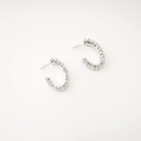 Quinn crystal - embellished hoop earrings - Aura Muse