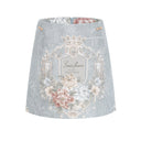 Quintina blue embroidered mini skirt - Aura Muse