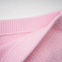 Rauðdís Pink Sequined Knit Cardigan & Skirt Set - Aura Muse
