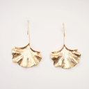 Reese gold ginkgo drop earrings - Aura Muse