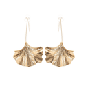 Reese gold ginkgo drop earrings - Aura Muse