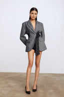 Riley Belted Waist Blazer - Aura Muse