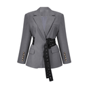 Riley Belted Waist Blazer - Aura Muse