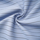 Rory Blue 3D Petal Pinstriped Shirt - Aura Muse