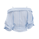 Rosalind striped off - shoulder blouse - Aura Muse