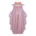 Roslyn Pink Glossy Bubble Hem Mini Dress - Aura Muse