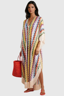 Rowyn Fringe Stripe Maxi Dress - Aura Muse