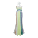 Serafina Metallic Knit Backless Maxi Dress - Aura Muse