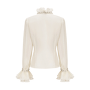 Serafina ruffled embellished shirt - Aura Muse