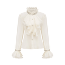 Serafina ruffled embellished shirt - Aura Muse