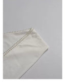 Serena White Pearl Embellished Cape Sleeve Maxi Gown - Aura Muse