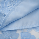 Sézane Blue Floral - Appliqué Midi Dress - Aura Muse