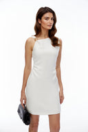 Simone White One Shoulder Bodycon Mini Dress - Aura Muse