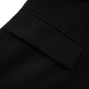 Solange Black Asymmetrical Cut-Out Jacket - Aura Muse