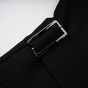 Solange Black Asymmetrical Cut-Out Jacket - Aura Muse