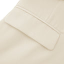 Solange Neutral Asymmetrical Cut-Out Jacket - Aura Muse