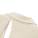 Solange Neutral Asymmetrical Cut-Out Jacket - Aura Muse