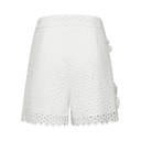 Solène faux - flower cut - out blouse & shorts matching set - Aura Muse