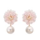 Starry floral motif drop earrings - Aura Muse