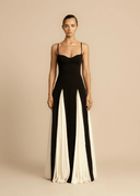 Sybil Two Tone Contrast Maxi Dress - Aura Muse