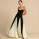 Sybil Two Tone Contrast Maxi Dress - Aura Muse
