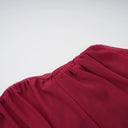 Sylvia Red Asymmetrical Ruched Mesh Maxi Dress - Aura Muse