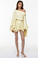Tatienne Cream Off Shoulder Top & Skirt Set - Aura Muse